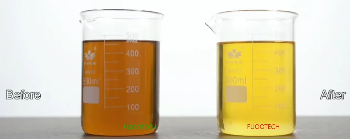 COP-E used cooking oil filtration machine before and after COP-E used cooking oil filtration machine before and after